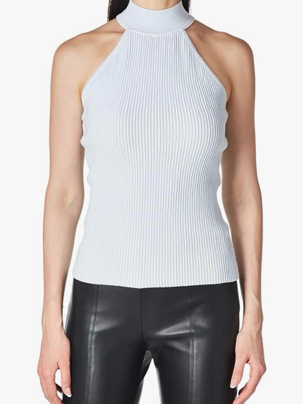 GUESS womens Sleeveless Shayna Ottoman Mock Neck Top - Size XS